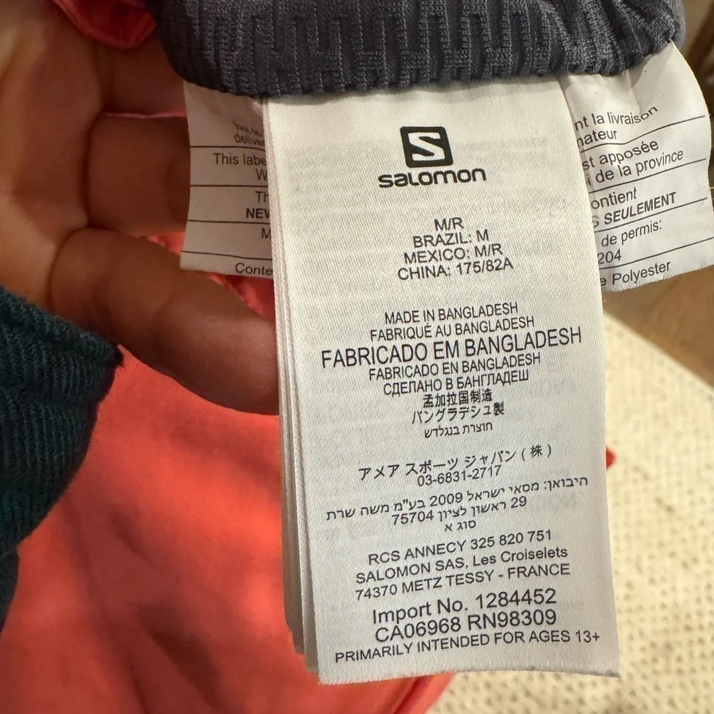 SALOMON WOMENS ICEMANIA SHELL TROUSERS (CALYPSO CORAL) snowpants skiing M